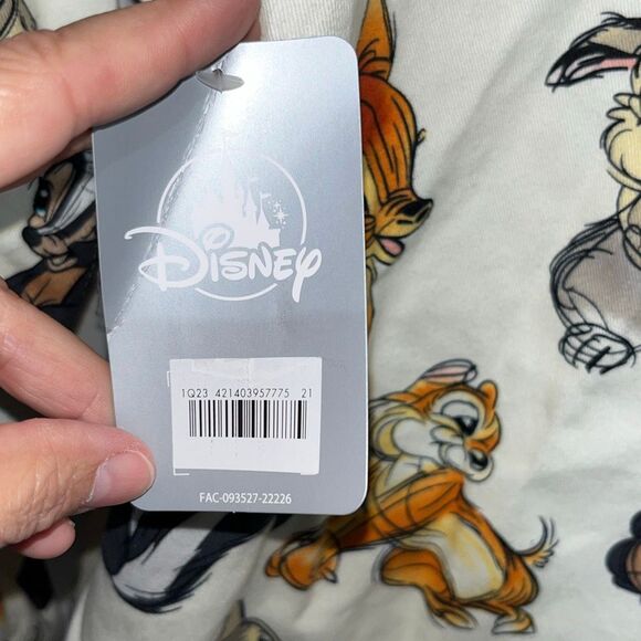 Disney Multicolor Bambi & Friends Cotton Long Sleeve Button Up Shirt Large NWT - Picture 7 of 12